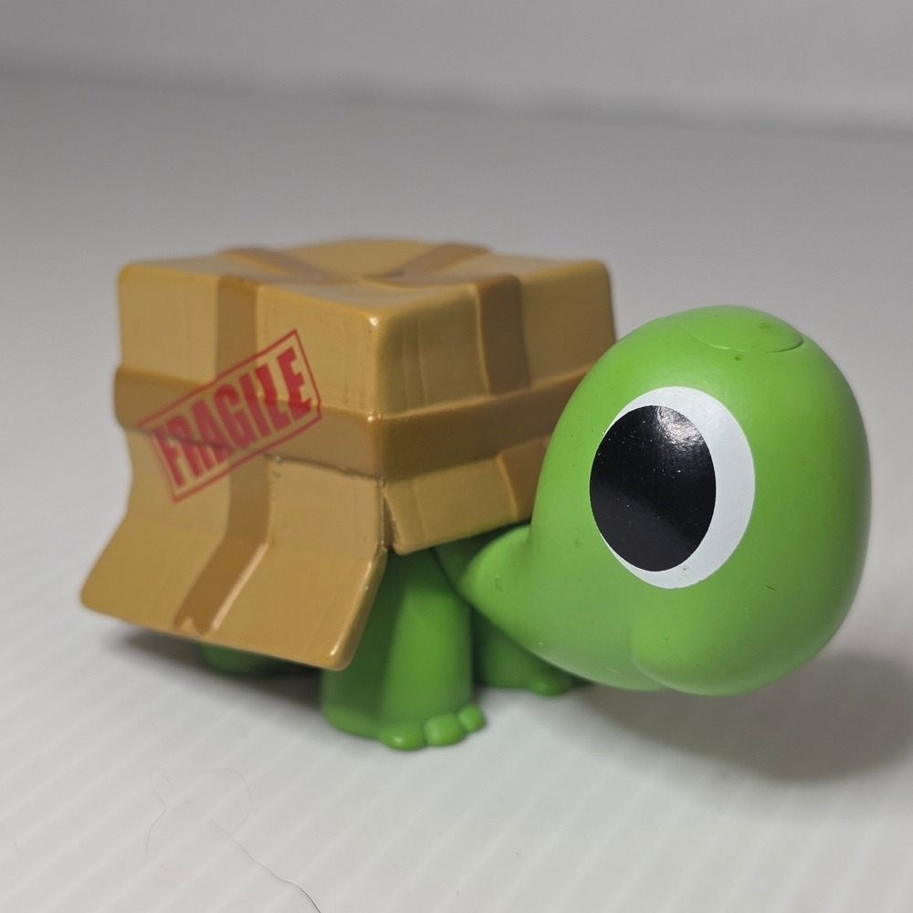 Kaleidos Creative Fragile Box Turtle Figure Small Green Good Vinyl Toy No Bird